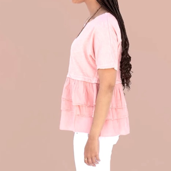 EVY’S TREE The Marcia Ruffle Peplum Top - Picture 2 of 10